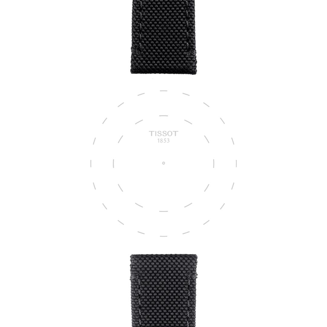Tissot ranneke, 21 mm, musta kangas, T852043157