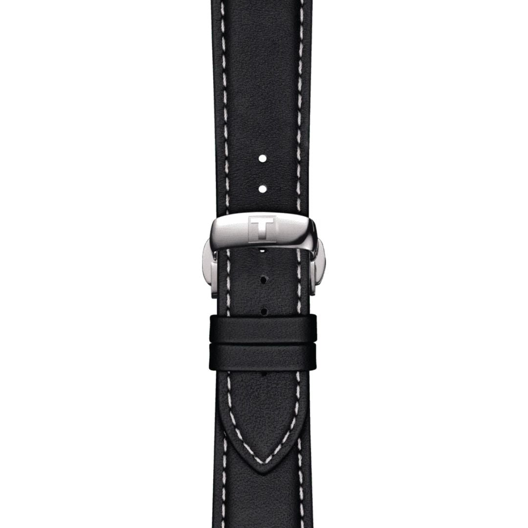 Tissot ranneke, 21 mm, musta nahka, T852044599
