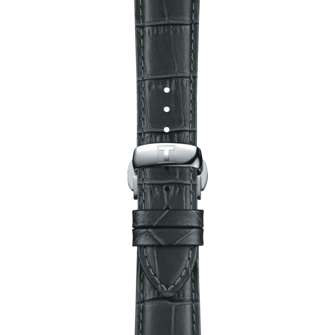 Tissot ranneke, 21 mm, harmaa nahka, T852045750