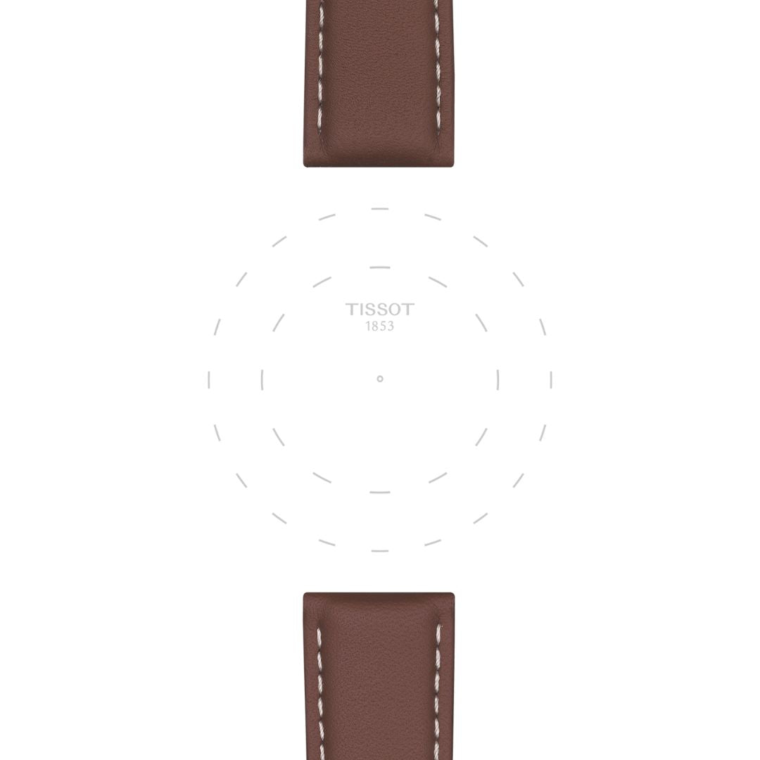 Tissot ranneke, 21 mm, ruskea nahka, T852044597