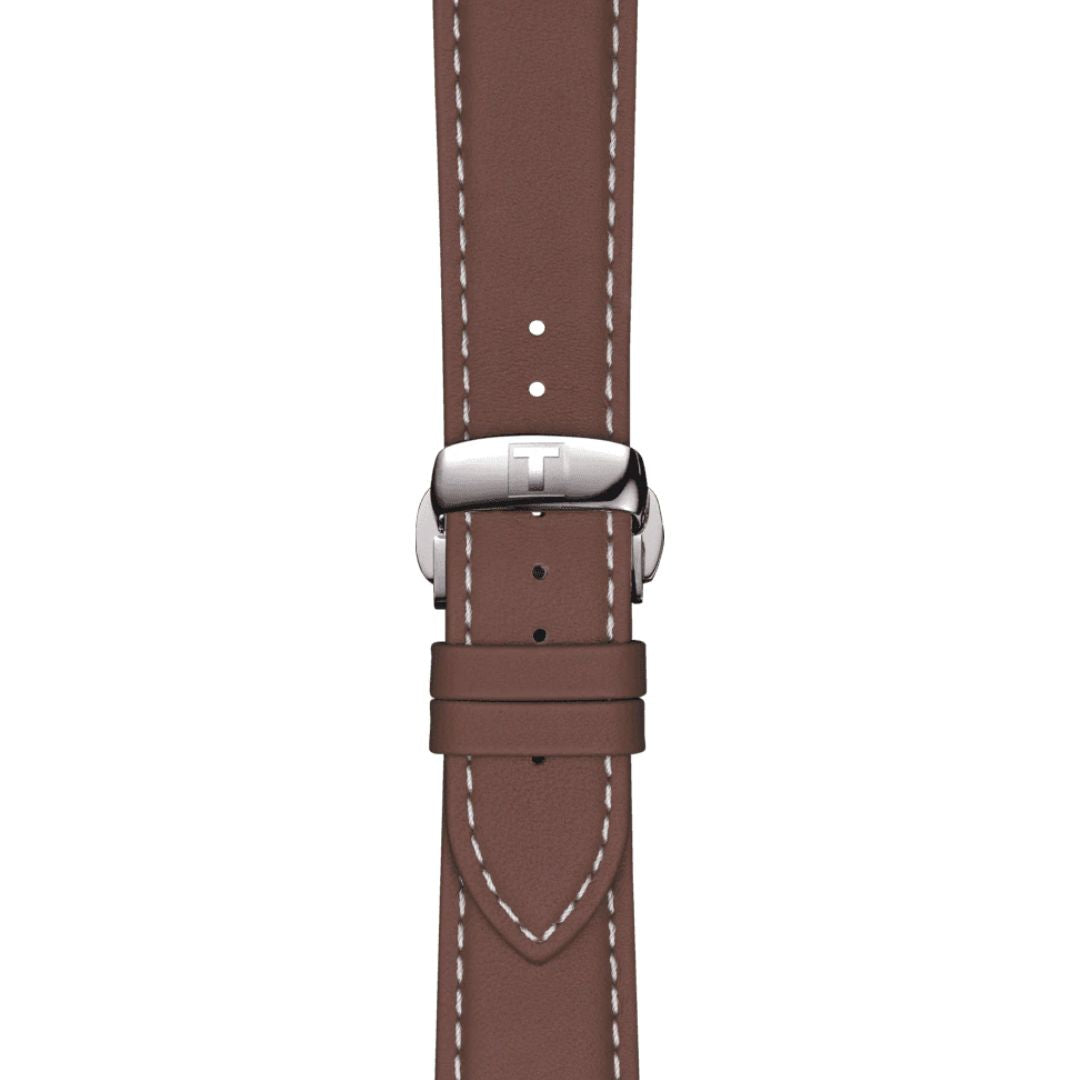Tissot ranneke, 21 mm, ruskea nahka, T852044597