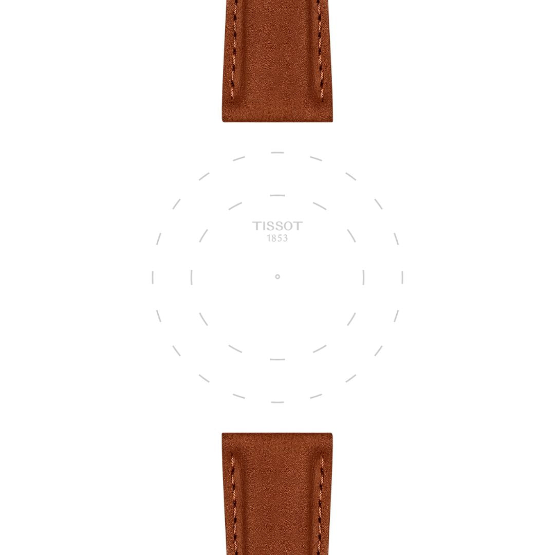 Tissot ranneke, 21 mm, ruskea nahka, T852048229