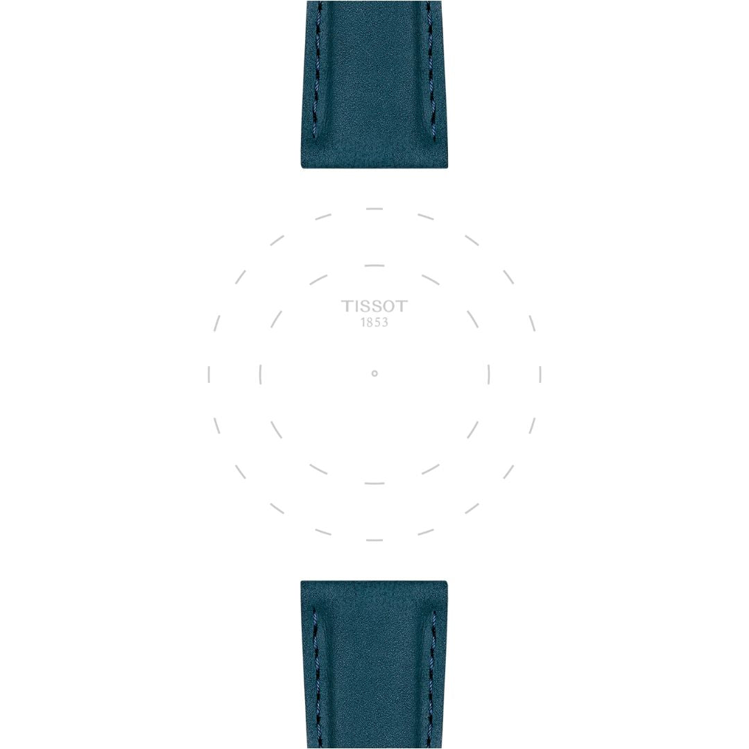 Tissot ranneke, 21 mm, sininen nahka, T852048227