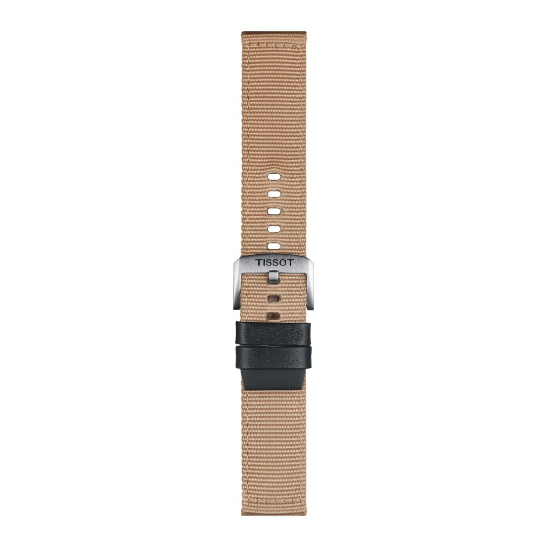 Tissot ranneke, 22 mm, beige kangas, T852046752