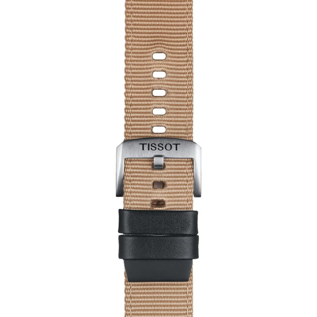 Tissot ranneke, 22 mm, beige kangas, T852046752