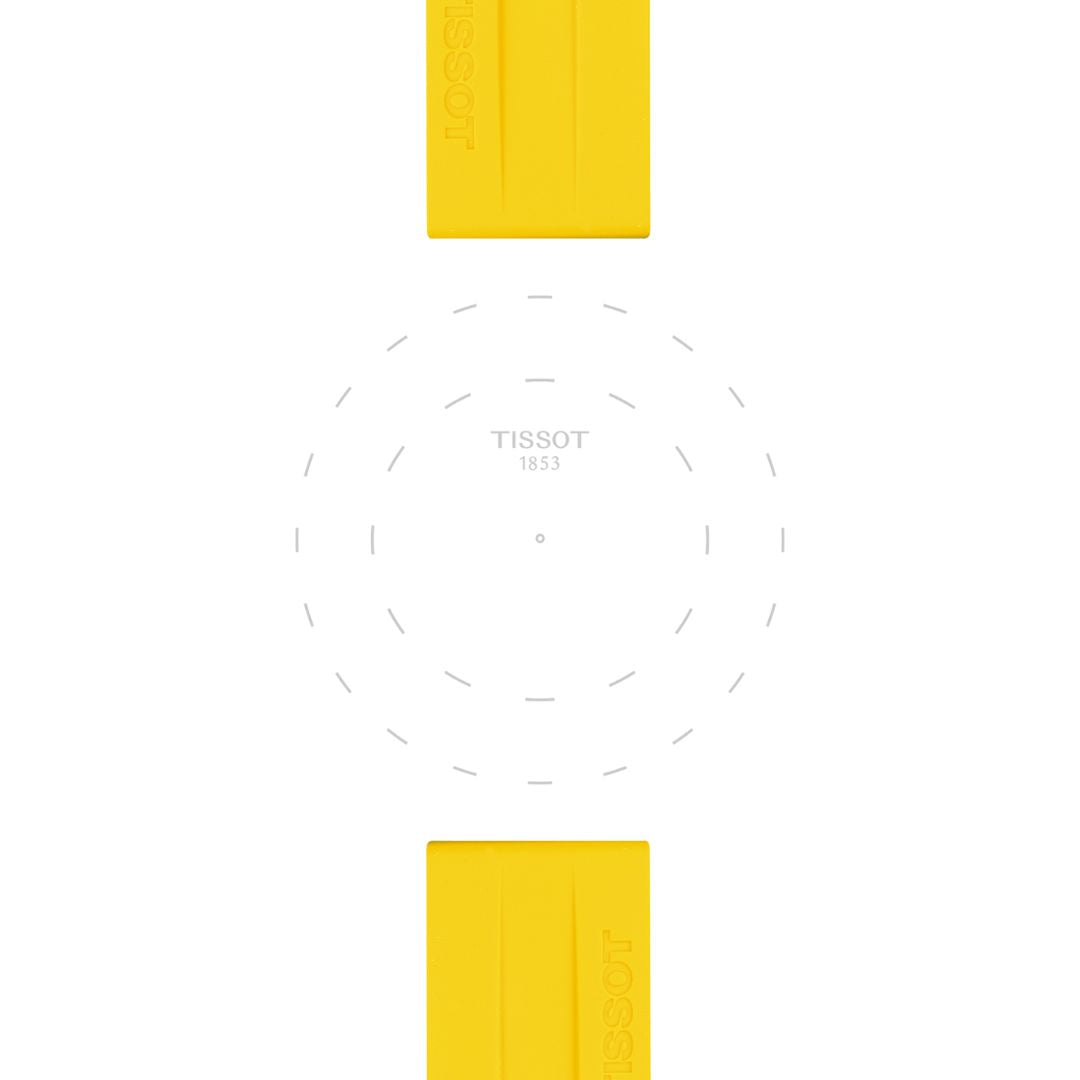 Tissot ranneke, 22 mm, keltainen silikoni, T852047916
