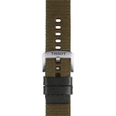 Tissot ranneke, 22 mm, khakinvihreä kangas, T852046756
