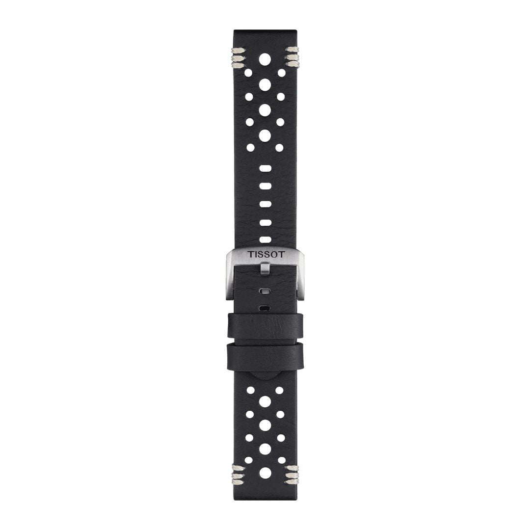 Tissot ranneke, 22 mm, musta nahka, T852046810