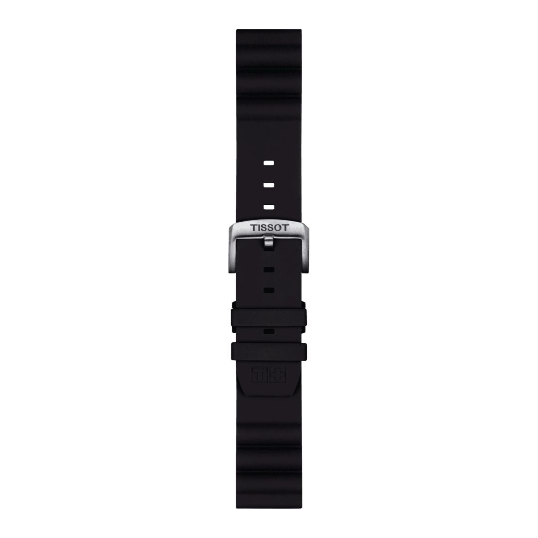 Tissot ranneke, 22 mm, musta silikoni, T852047179