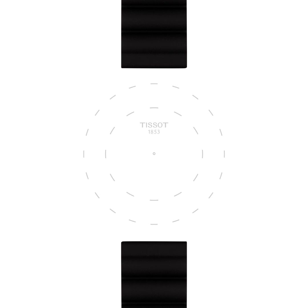 Tissot ranneke, 22 mm, musta silikoni, T852047179