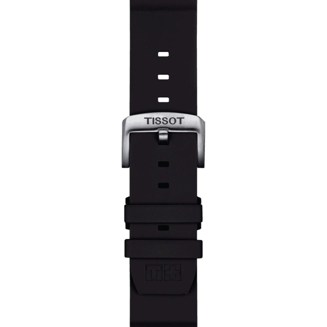 Tissot ranneke, 22 mm, musta silikoni, T852047179