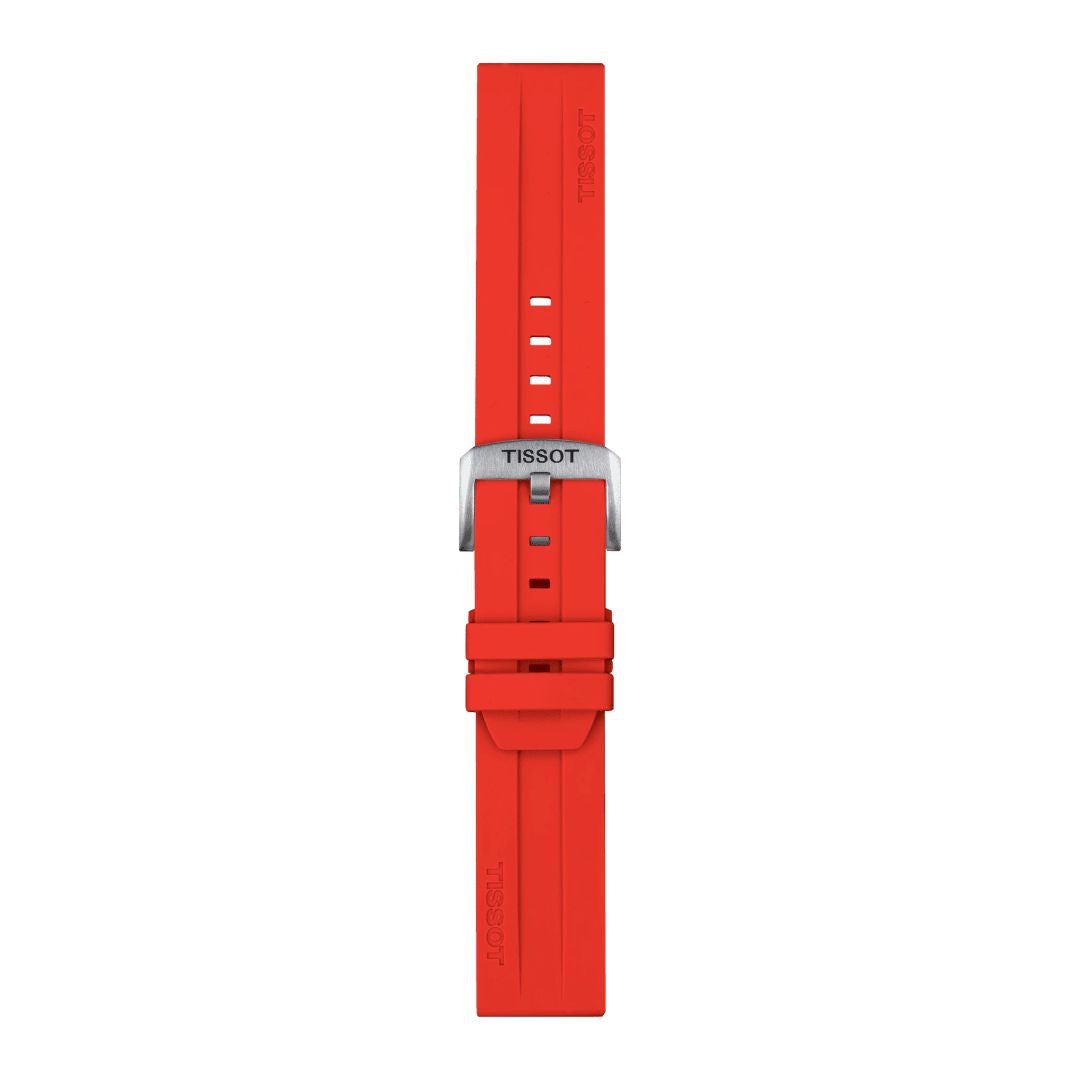 Tissot ranneke, 22 mm, punainen silikoni, T852047920