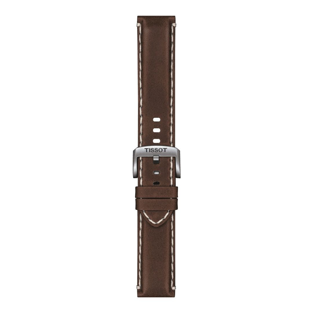 Tissot ranneke, 22 mm, ruskea nahka, T852044980