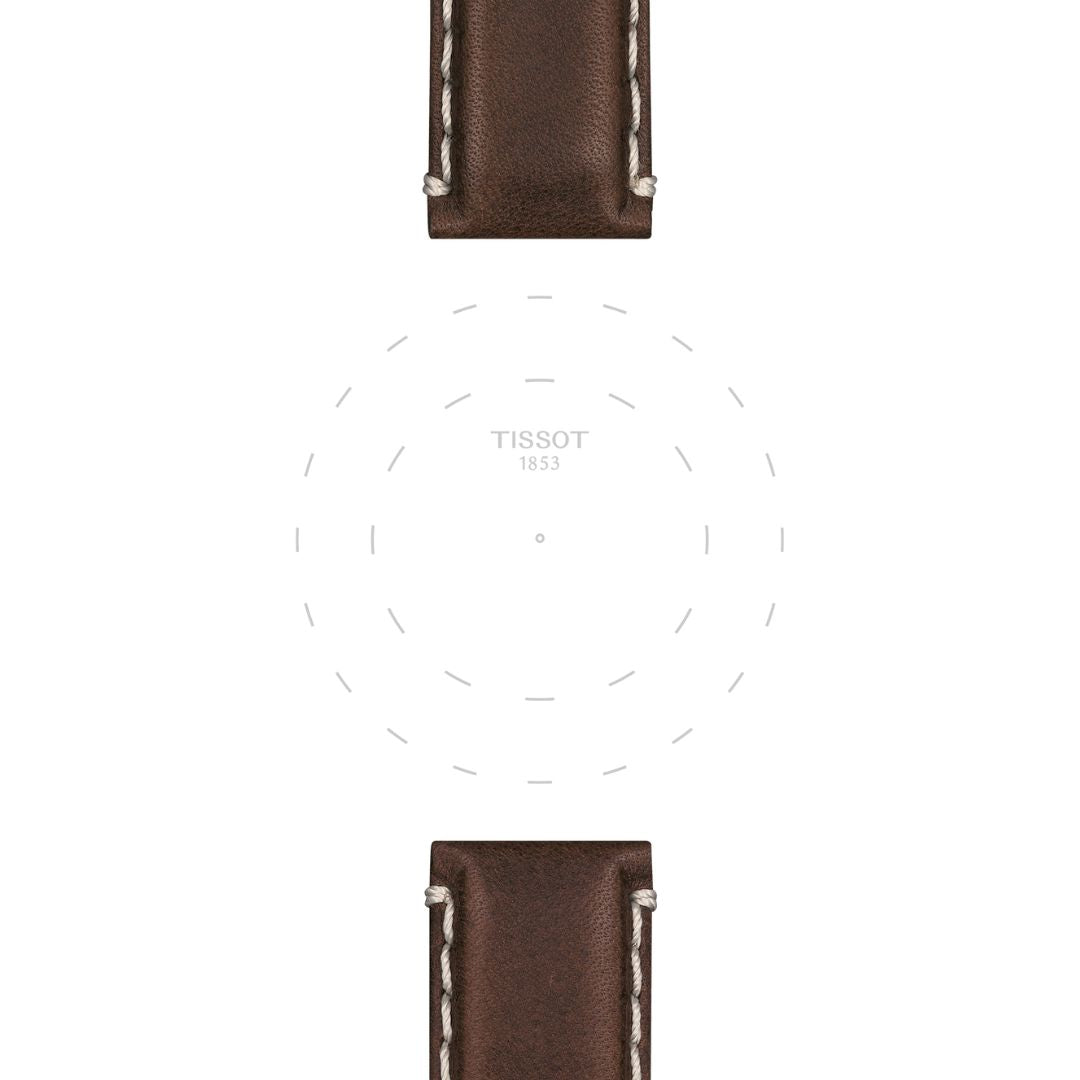 Tissot ranneke, 22 mm, ruskea nahka, T852044980