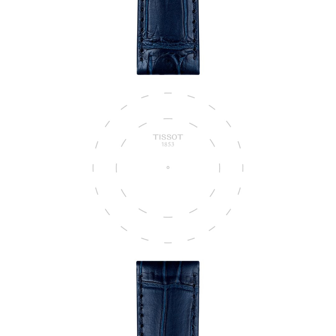 Tissot ranneke, 22 mm, sininen nahka, T852041534