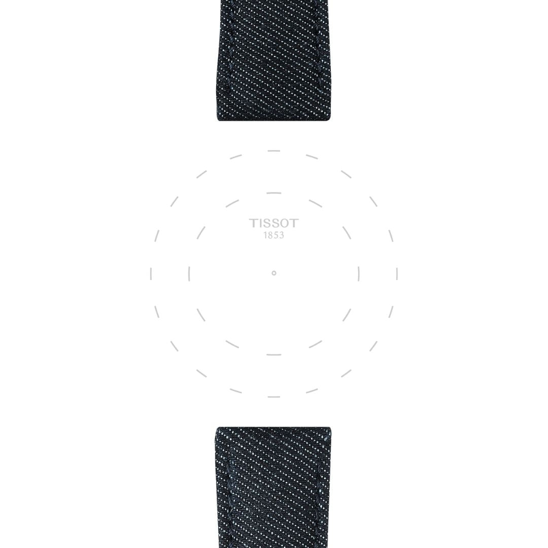 Tissot ranneke, 22 mm, tummansininen kangas, T852046779