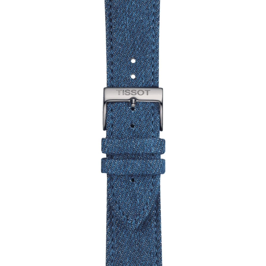 Tissot ranneke, 22 mm, vaaleansininen kangas, T852046781