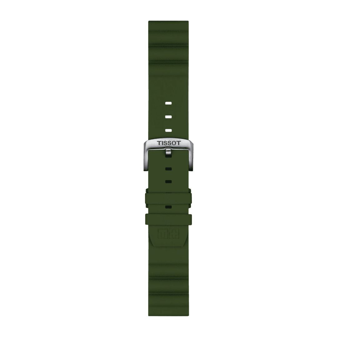 Tissot ranneke, 22 mm, vihreä silikoni, T852047177