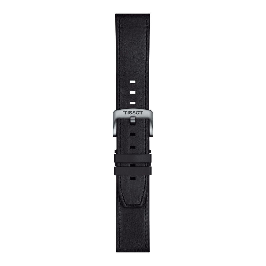 Tissot ranneke, 23 mm, musta nahka, T852047779
