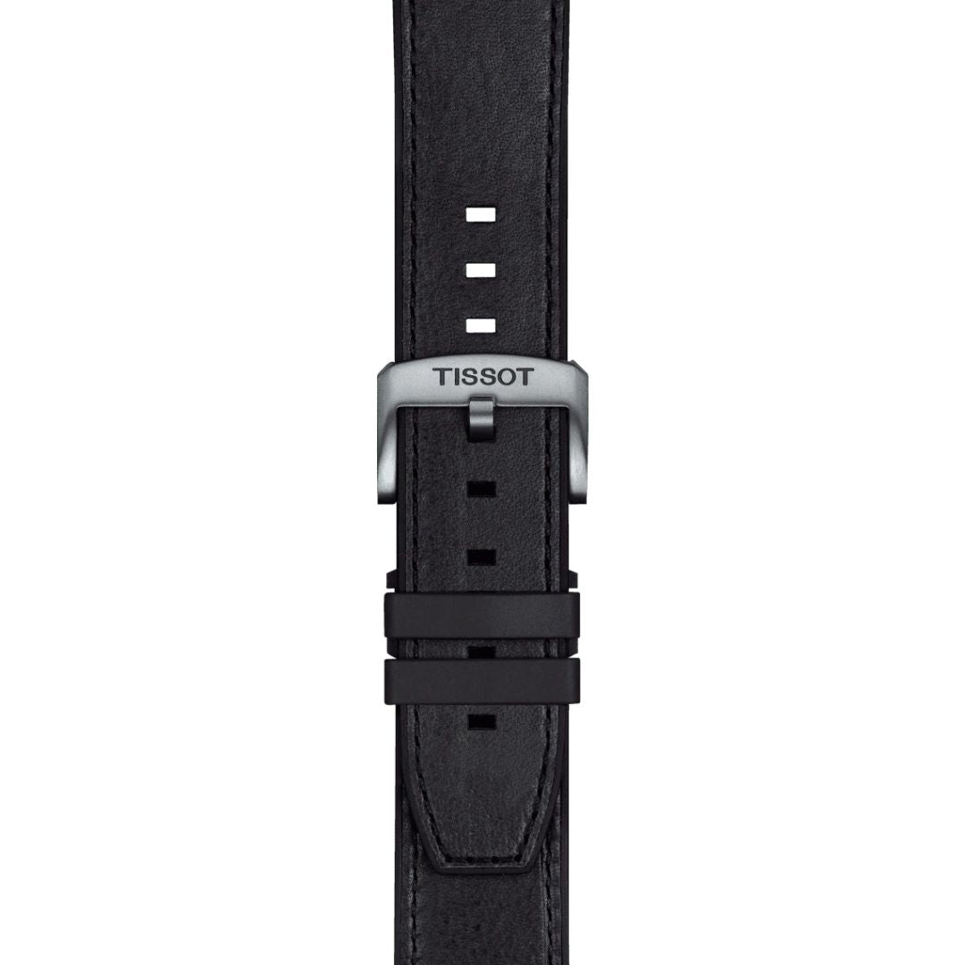 Tissot ranneke, 23 mm, musta nahka, T852047779