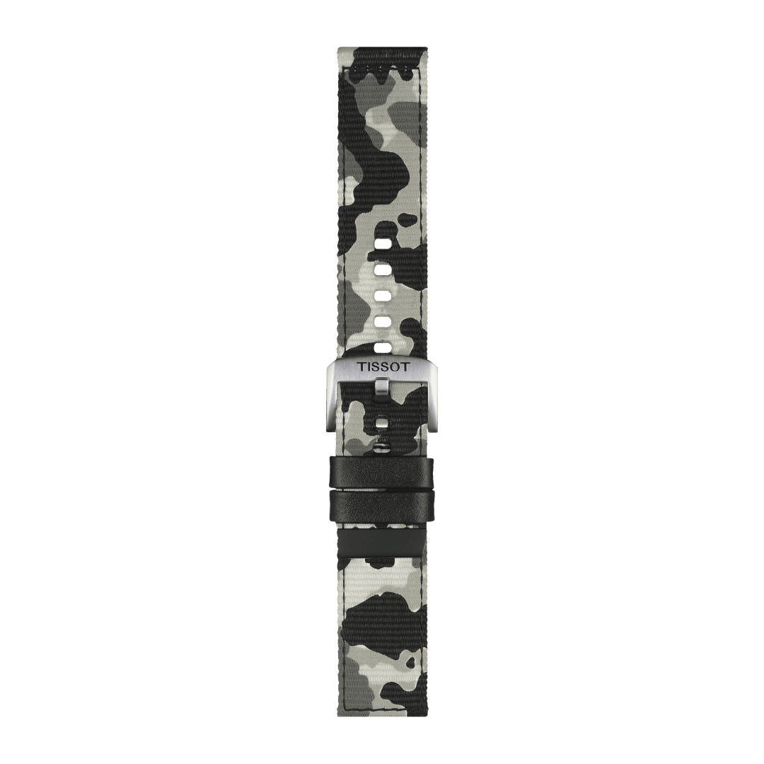 Tissot ranneke, 22 mm, maastokuvioitu kangas, T852046771