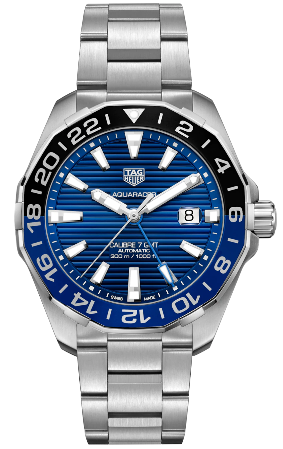 TAG Heuer Aquaracer Calibre 7 GMT, miesten rannekello WAY201T.BA0927 - TAG Heuer - Laatukoru