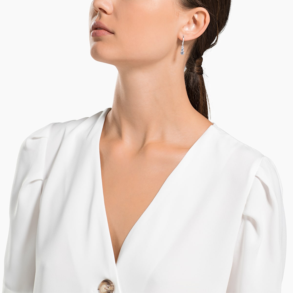 Swarovski Attract Trilogy korvakorut, kirkas - Swarovski - Laatukoru