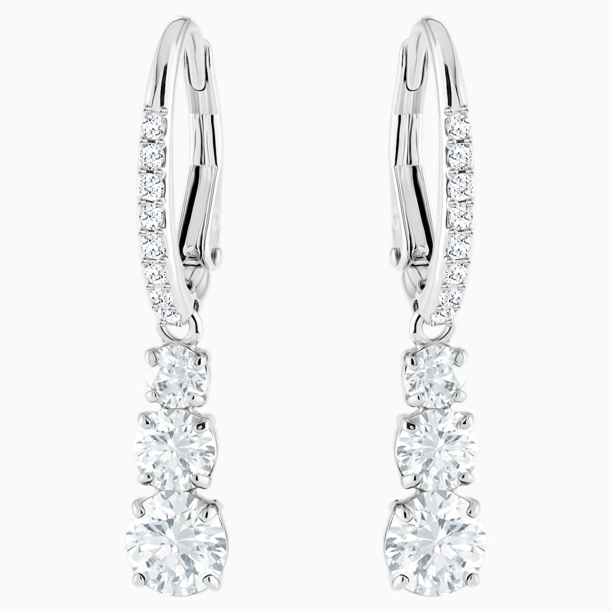 Swarovski Attract Trilogy korvakorut, kirkas - Swarovski - Laatukoru