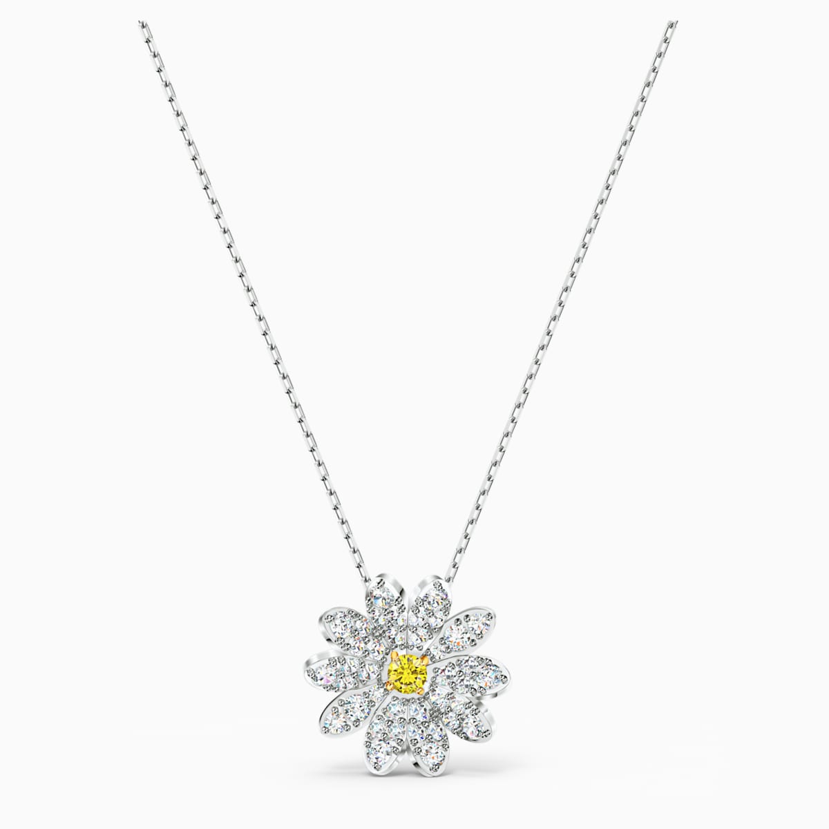 スワロフスキー Swarovski ETERNALFLOWERブローチペンダント Swarovski Eternal Flower crystal pendant, yellow crystal