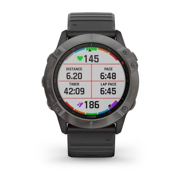 Garmin Fenix 6X Sapphire 51 mm hiilenharmaa, monilajiälykello 010-02157-11 - Garmin - Laatukoru