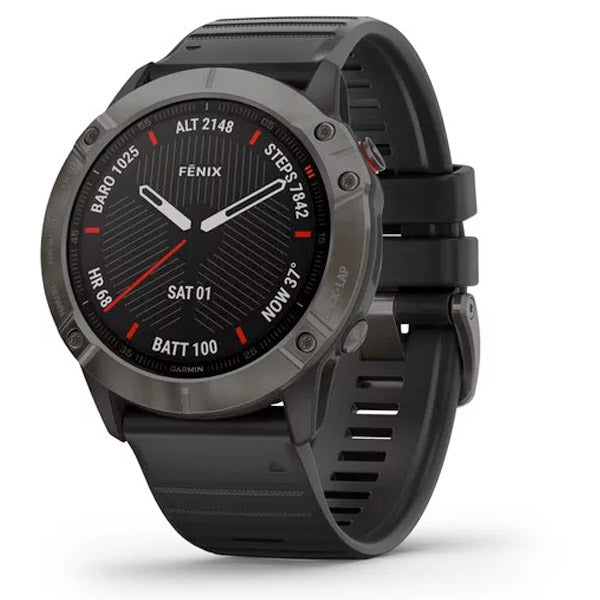 Garmin Fenix 6X Sapphire 51 mm hiilenharmaa, monilajiälykello 010-02157-11 - Garmin - Laatukoru