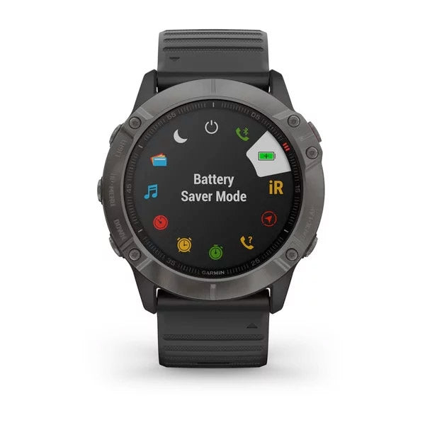 Garmin Fenix 6X Sapphire 51 mm hiilenharmaa, monilajiälykello 010-02157-11 - Garmin - Laatukoru