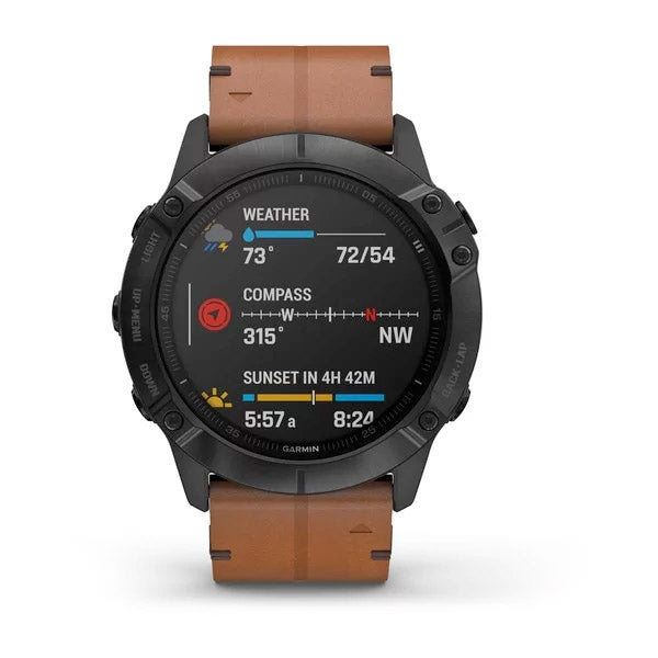 Garmin Fenix 6X Sapphire 51 mm musta, monilajiälykello 010-02157-14 - Garmin - Laatukoru