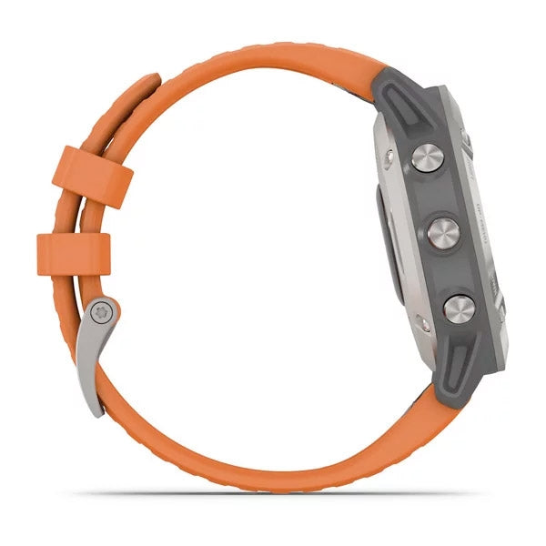 Garmin Fenix 6 Sapphire 47 mm oranssi, monilajiälykello 010-02158-14 - Garmin - Laatukoru