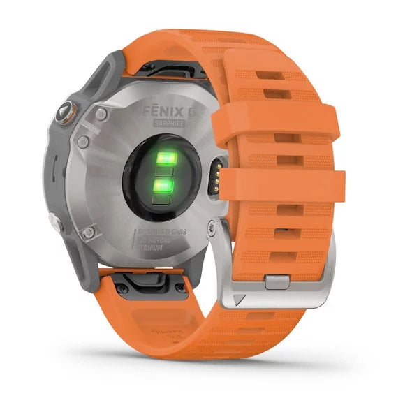 Garmin Fenix 6 Sapphire 47 mm oranssi, monilajiälykello 010-02158-14 - Garmin - Laatukoru