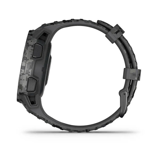Garmin Instinct® Solar – Camo Edition 45 mm grafiitinharmaa maastokuvio, monilajiälykello 010-02293-05 - Garmin - Laatukoru