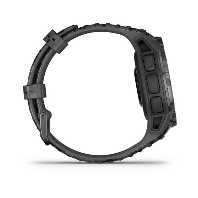 Garmin Instinct® Solar – Camo Edition 45 mm grafiitinharmaa maastokuvio, monilajiälykello 010-02293-05 - Garmin - Laatukoru