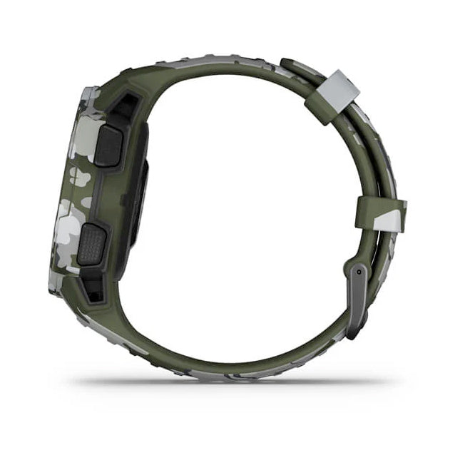 Garmin Instinct® Solar – Camo Edition 45 mm jäkälänvärinen maastokuvio, monilajiälykello 010-02293-06 - Garmin - Laatukoru