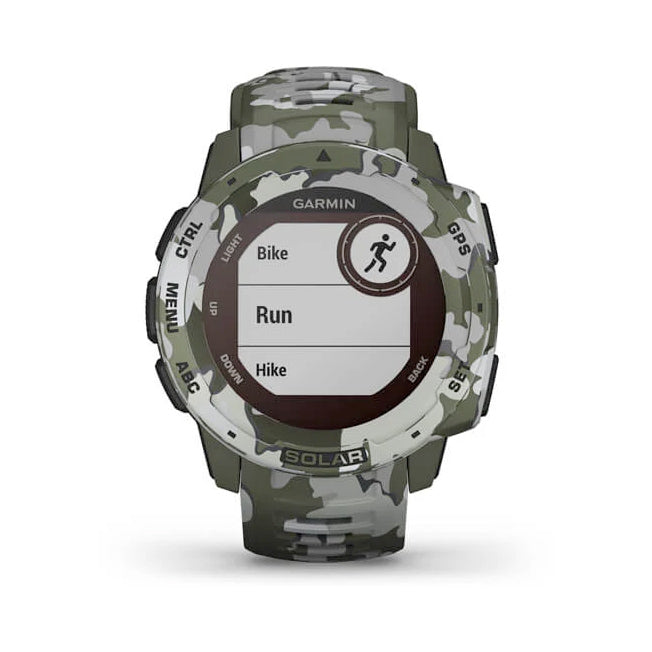 Garmin Instinct® Solar – Camo Edition 45 mm jäkälänvärinen maastokuvio, monilajiälykello 010-02293-06 - Garmin - Laatukoru