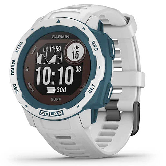 Garmin Instinct® Solar – Surf Edition 45 mm vaaleanharmaa, monilajiälykello 010-02293-08 - Garmin - Laatukoru