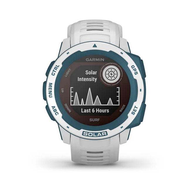 Garmin Instinct® Solar – Surf Edition 45 mm vaaleanharmaa, monilajiälykello 010-02293-08 - Garmin - Laatukoru