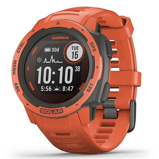 Garmin Instinct® Solar 45 mm tulipunainen, monilajiälykello 010-02293-20 - Garmin - Laatukoru
