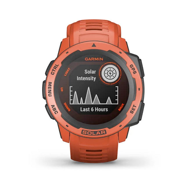 Garmin Instinct® Solar 45 mm tulipunainen, monilajiälykello 010-02293-20 - Garmin - Laatukoru
