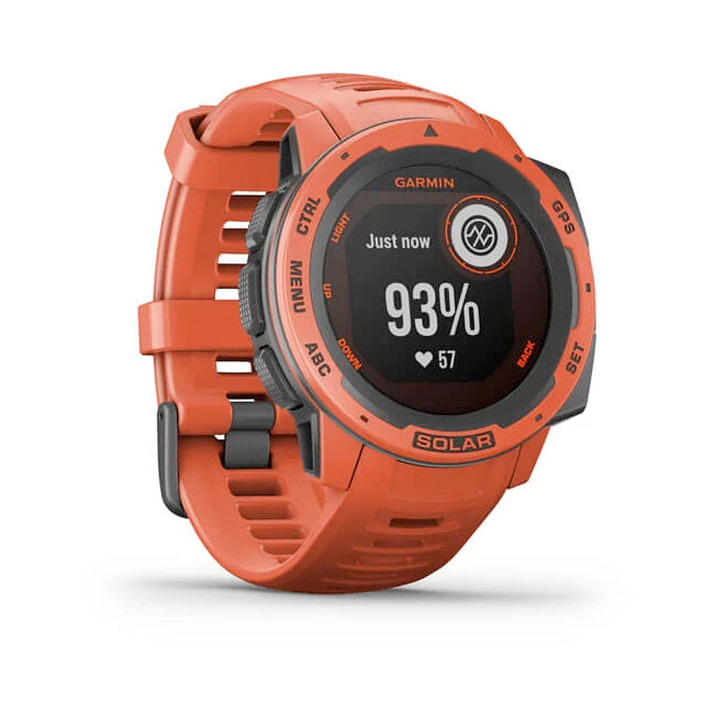 Garmin Instinct® Solar 45 mm tulipunainen, monilajiälykello 010-02293-20 - Garmin - Laatukoru