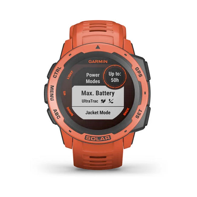 Garmin Instinct® Solar 45 mm tulipunainen, monilajiälykello 010-02293-20 - Garmin - Laatukoru