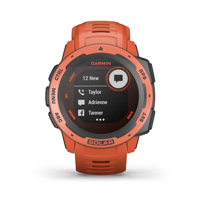 Garmin Instinct® Solar 45 mm tulipunainen, monilajiälykello 010-02293-20 - Garmin - Laatukoru