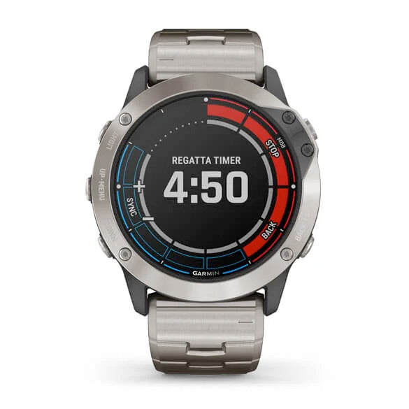 Garmin quatix® 6x Solar titaani, aktiivisuusranneke 010-02157-31 - Garmin - Laatukoru