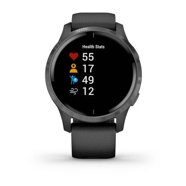 Garmin Venu musta ja tummanharmaa, monilajiälykello 010-02173-12 - Garmin - Laatukoru