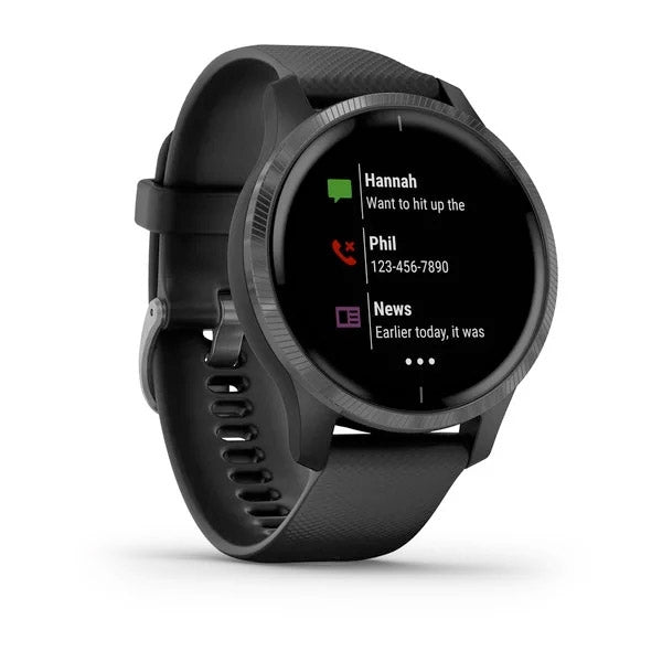 Garmin Venu musta ja tummanharmaa, monilajiälykello 010-02173-12 - Garmin - Laatukoru