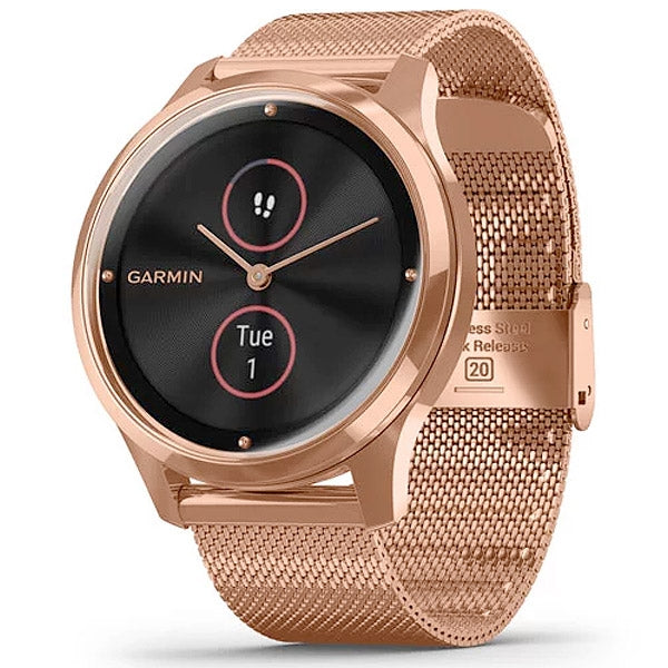 Garmin Vivomove Luxe ruusukulta 42 mm, älykello 010-02241-04 - Garmin - Laatukoru